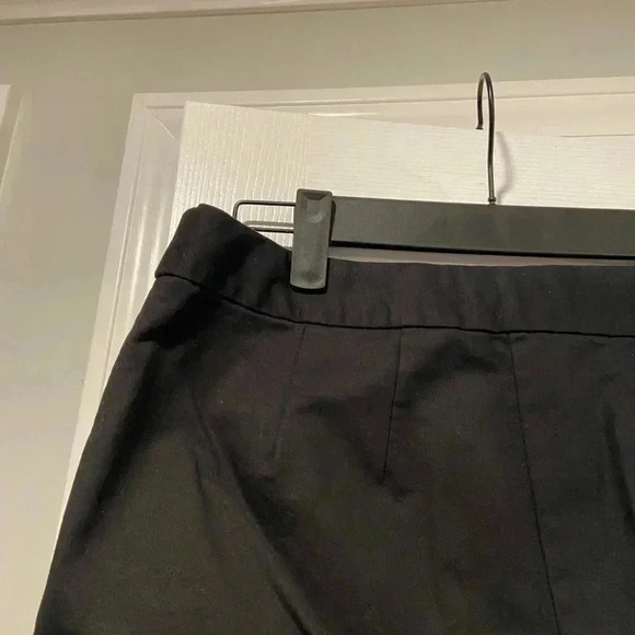 Boden Richmond Pants Cropped Ankle Pants Black Stretch Flat Front Pockets Size 4 - Picture 7 of 12